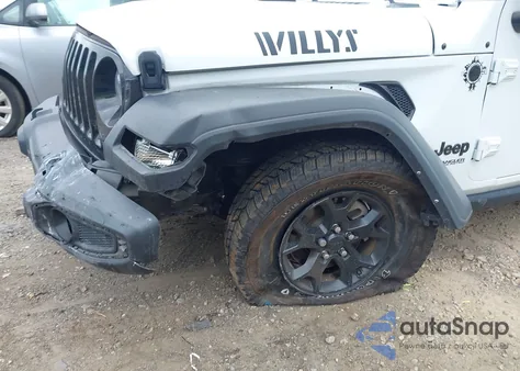 2021 Jeep Wrangler Unlimited Willys 4X4 из США, поврежденный, VIN 1C4HJXDGXMW855789